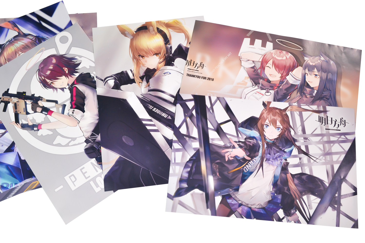Bộ 8 tấm poster áp phích Anime 43x29cm - Arknights