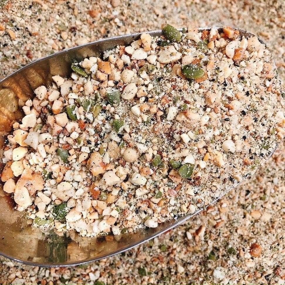 Muối vừng hạt dinh dưỡng ngũ cốc Monchi hộp 300gram – Muối mè đen hạt thơm ngon giàu dinh dưỡng ăn chay Eatclean Giảm cân Gym Thực dưỡng