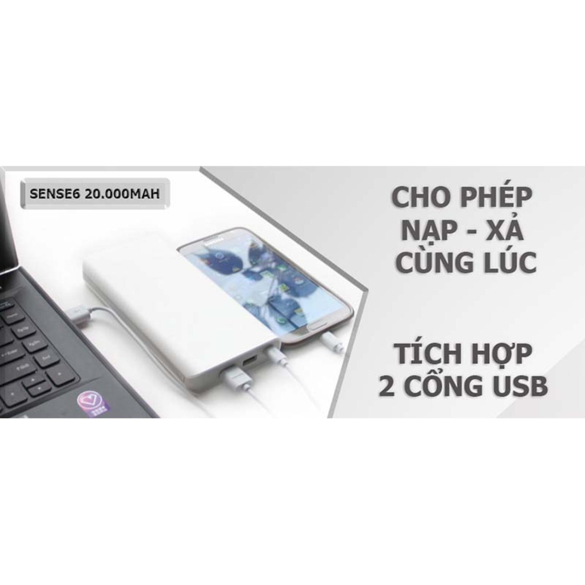 Sạc dự phòng mark 20000mah dung lượng đủ 100%. bảo hành 12 tháng