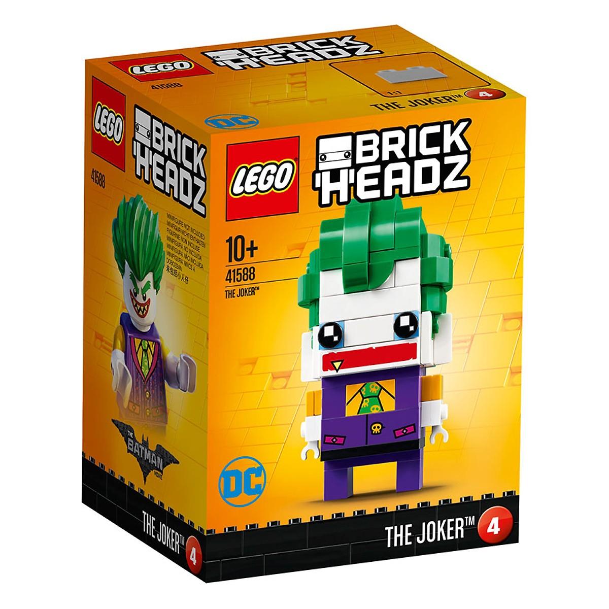 Bộ lắp ráp joker lego brickheadz 41588