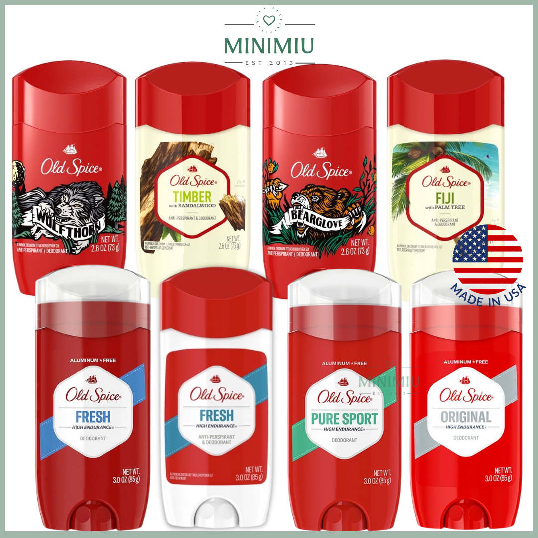 Lăn khử mùi nam Old Spice High Edurance Pure Sport 85g, 68g/Sáp khử mùi Old Spice / Bearglove / Worfthorn / fiji/timber 73g