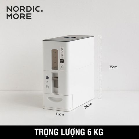 [TG01] Thùng đựng gạo thông minh phong cách Nhật Bản VKIT- Chống ẩm, chống côn trùng- Tiện lợi, dễ sử dụng TG01