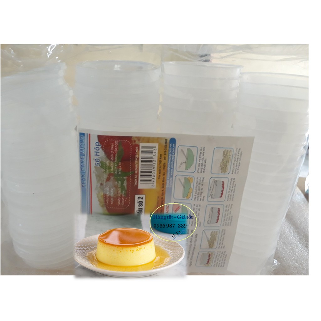 50 hủ bánh flan tròn số 2