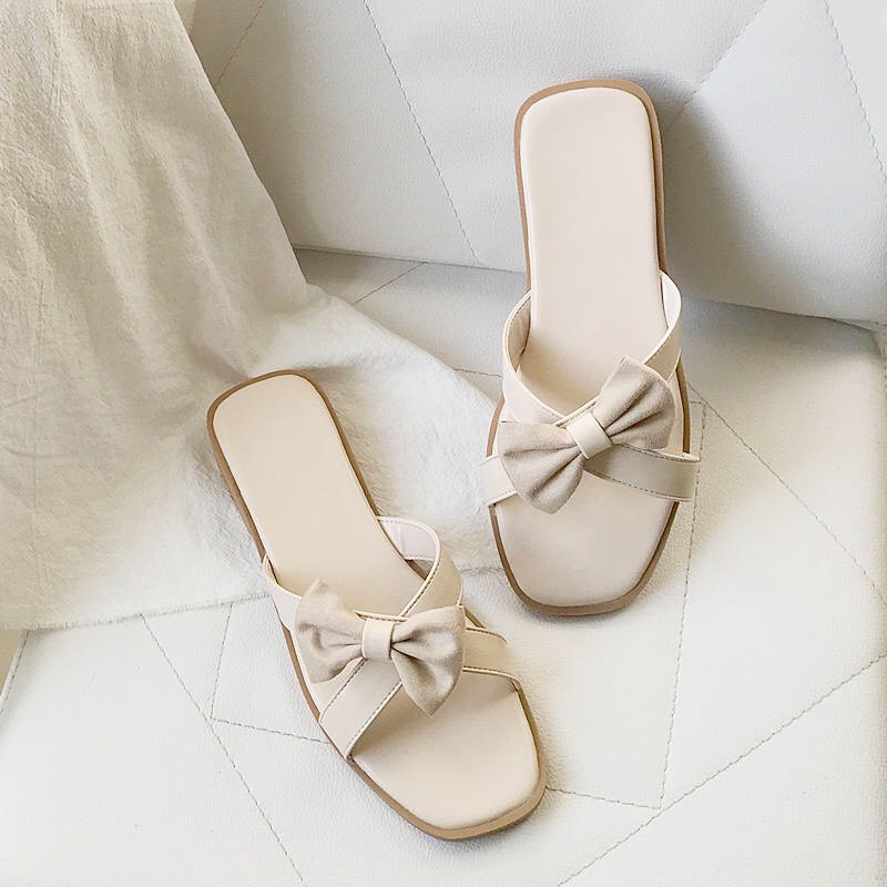 Dép nữ đính nơ size 35-43 siêu xinh xắn mã matd13