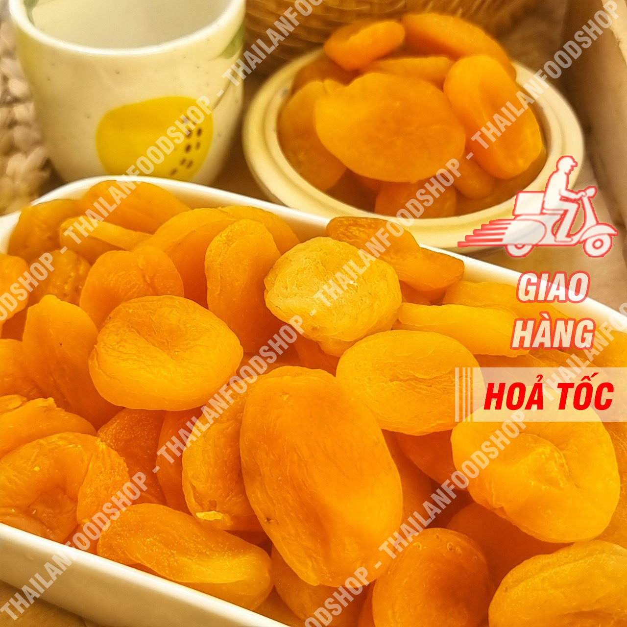 Mơ Sấy Dẻo Không Hạt Thổ Nhĩ Kỳ - Lon 500gr