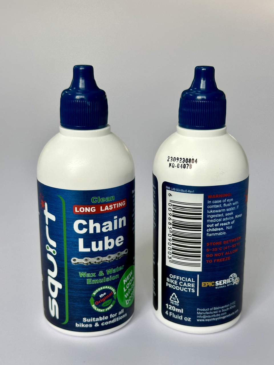 Dầu Nhớt sên xe đạp Squirt Long Lasting Chain Lube 120ml - Mẫu chai mới chống giả