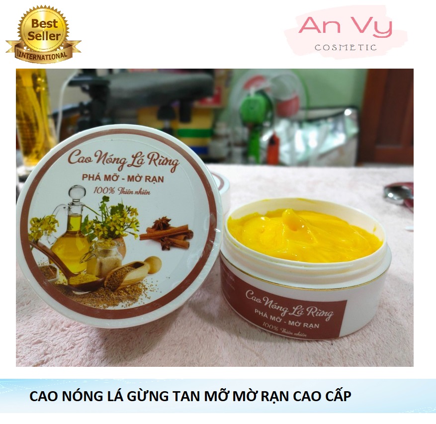 Kem tan mỡ cao nóng lá gừng tan mỡ mờ rạn thiên nhiên - mẫu mới