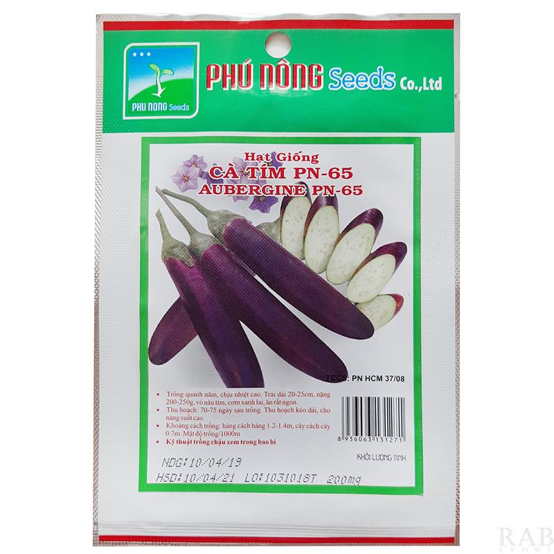 Hạt giống cà tím PN-65 sai hoa trái to đồng đều thích hợp nhiều thổ nhưỡng khác nhau