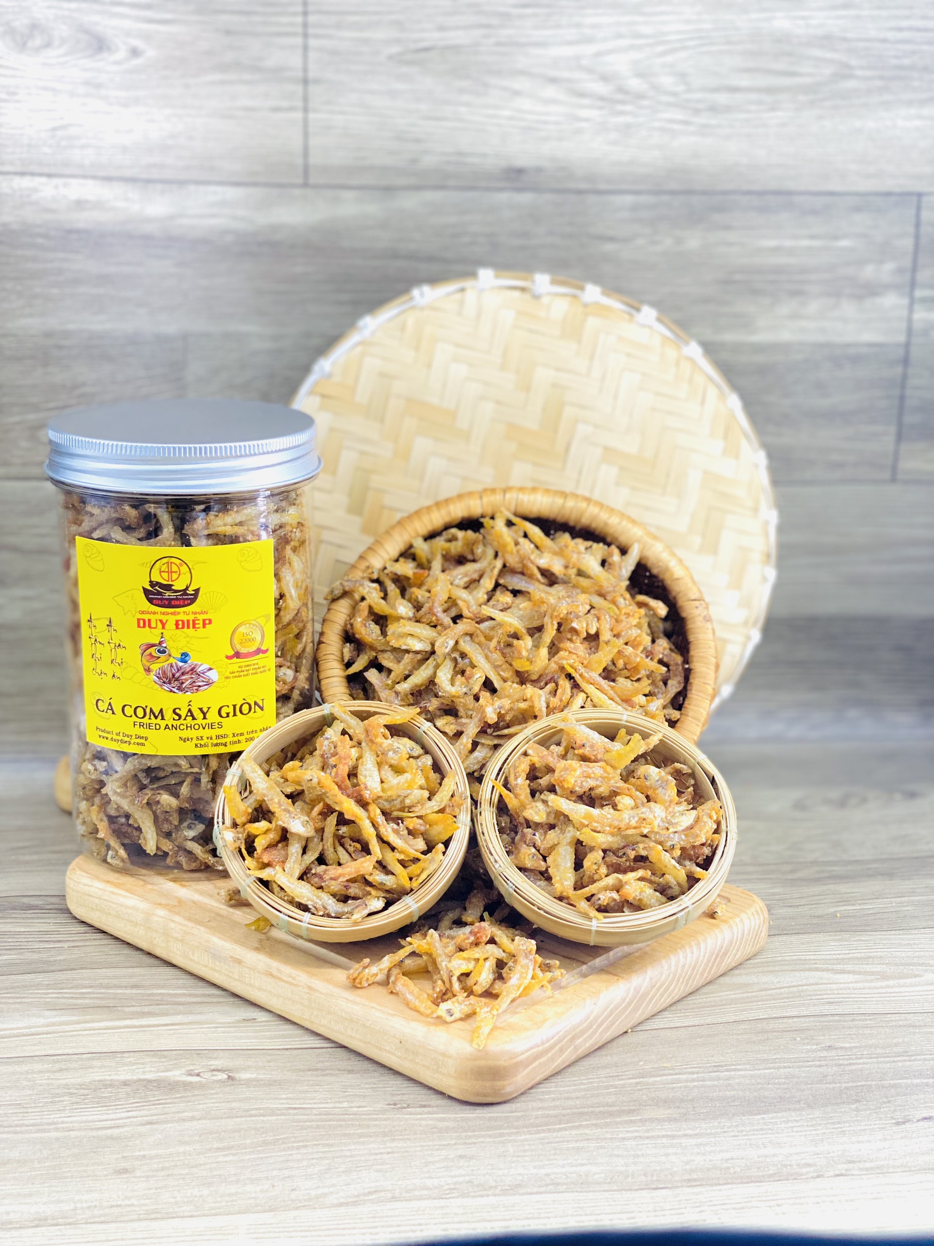 CÁ CƠM SẤY GIÒN 200g  DUY ĐIỆP, ĐÓNG HỘP ĂN LIỀN THƯỢNG HẠNG , ăn vặt siêu ngon, đặc sản VIỆT NAM, món ngon miền Tây.