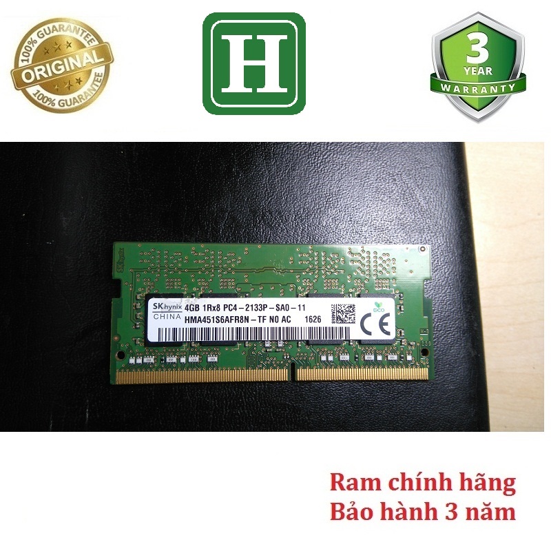 Ram laptop DDR4 2GB 4GB bus 2133 2400 và một số loại khác chính hãng