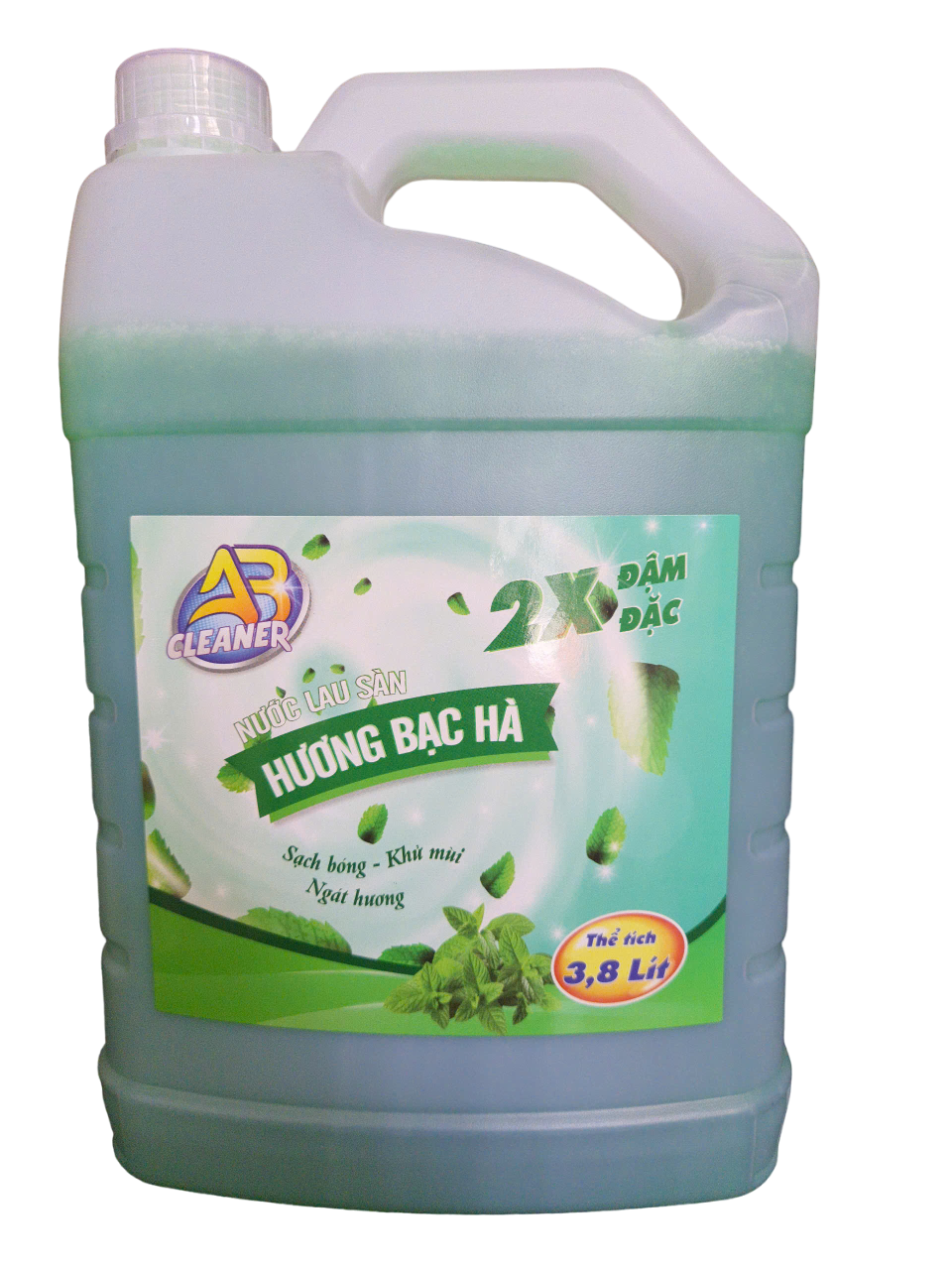 Ab Cleaner Floor Cleaner with Mint Scent, Natural Extracts, Helps Floors Shine and Smell Great - 3.8 Liter Can
