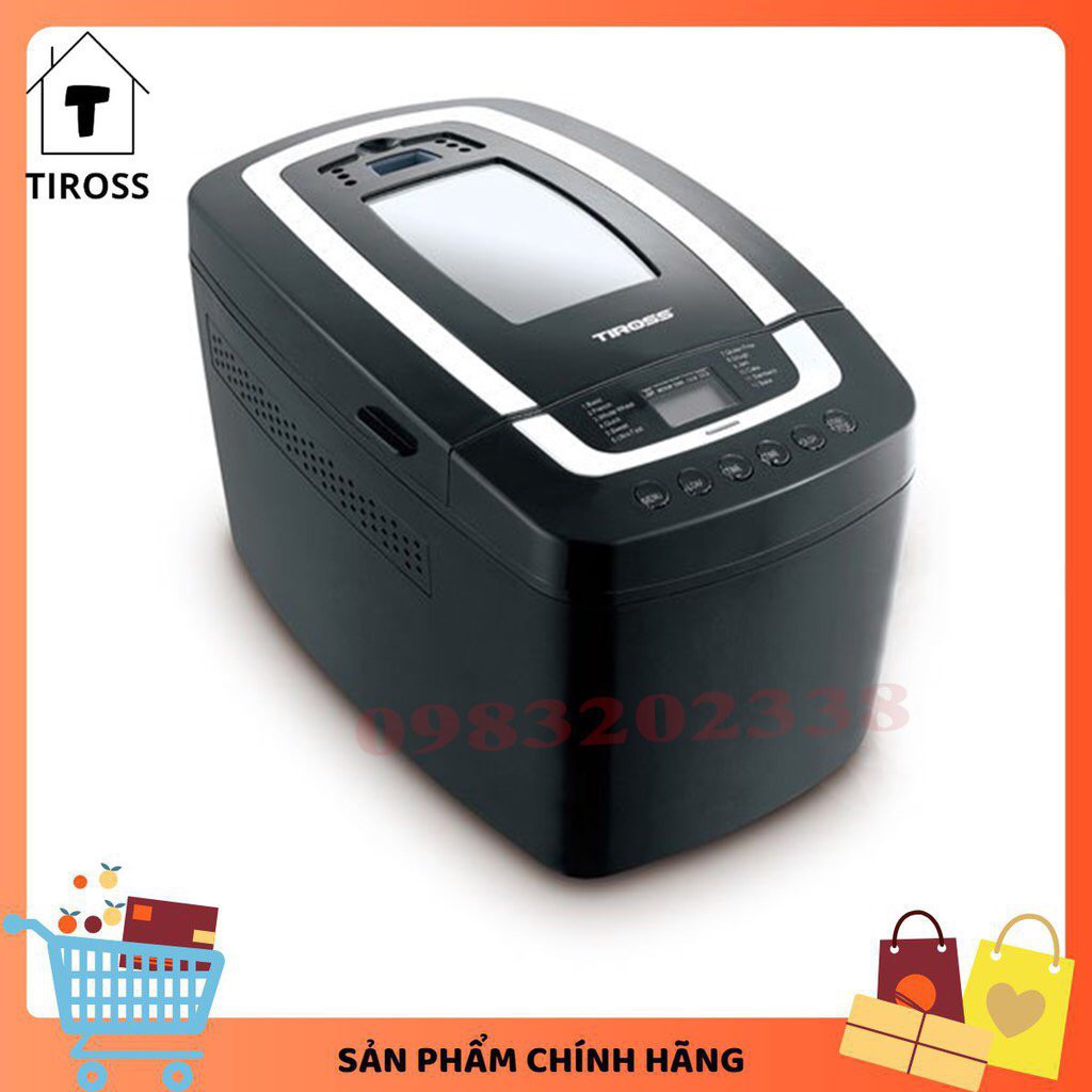 Máy làm bánh mỳ Tiross TS8230, Sản phẩm chính hãng, bảo hành 12 tháng