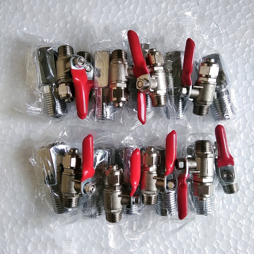 10 Bộ khóa van đầu vào khoá inox van chia nước máy lọc nước