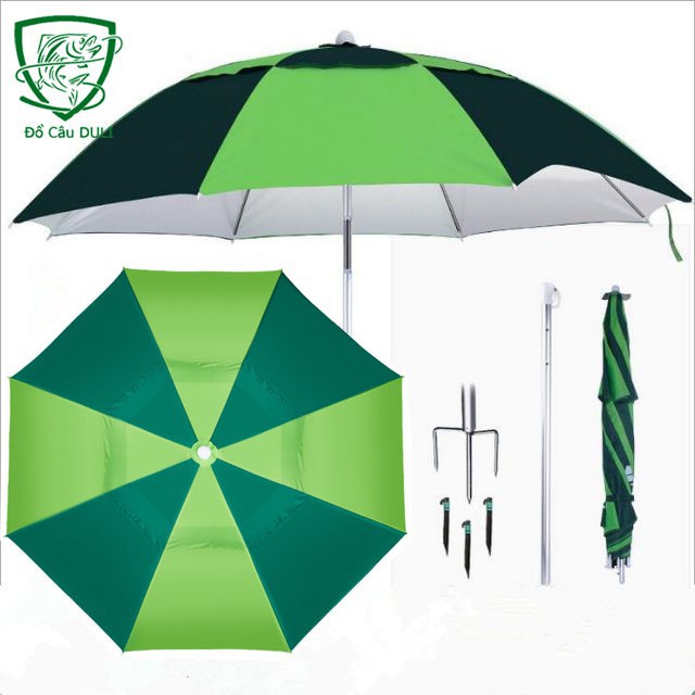 Ô Câu Cá Ô Dù Che Nắng Mưa Hình Xanh Dọc Dưa KK-11  (xả hàng giảm giá và cam kết bảo hành đổi trả ạ)