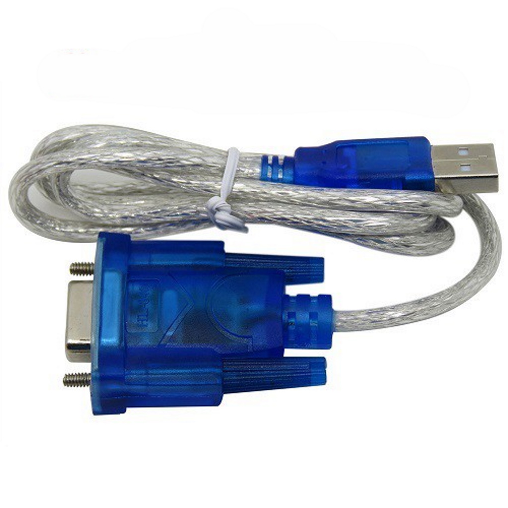 Dây cáp chuyển usb sang rs232 đực - cái cáp chuyển giao tiếp rs232 máy tính, máy cắt decal, máy cnc cổng com 9 chân hl340