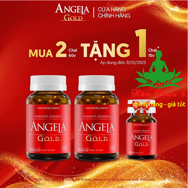 2-pack combo of 60 PCs Angela gold physiological improvement supplement