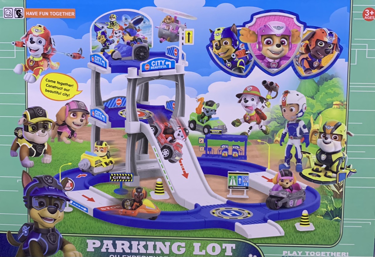 Đường ray bãi đậu xe Chó cứu hộ Paw Patrol