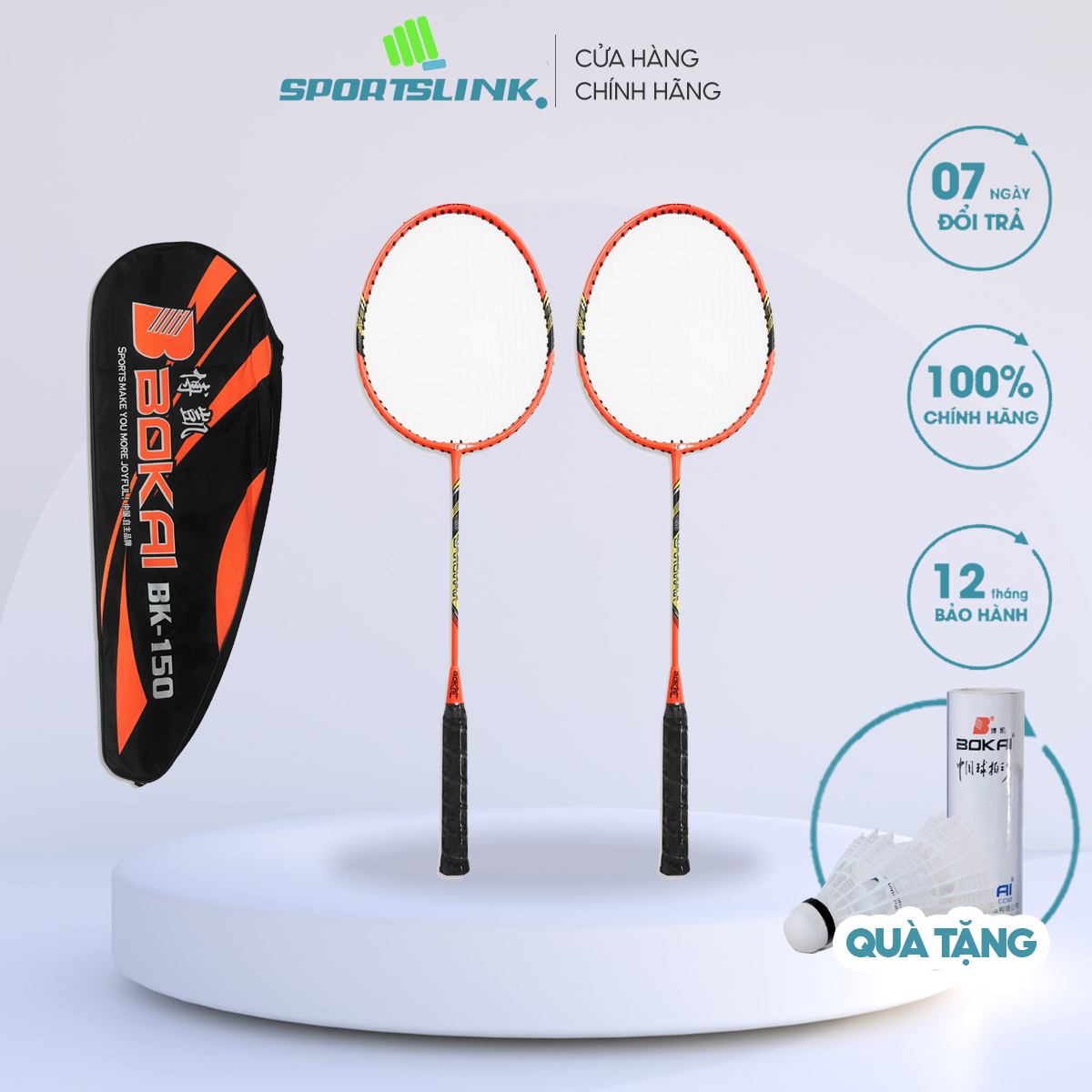 Cặp vợt cầu lông bokai bk-150