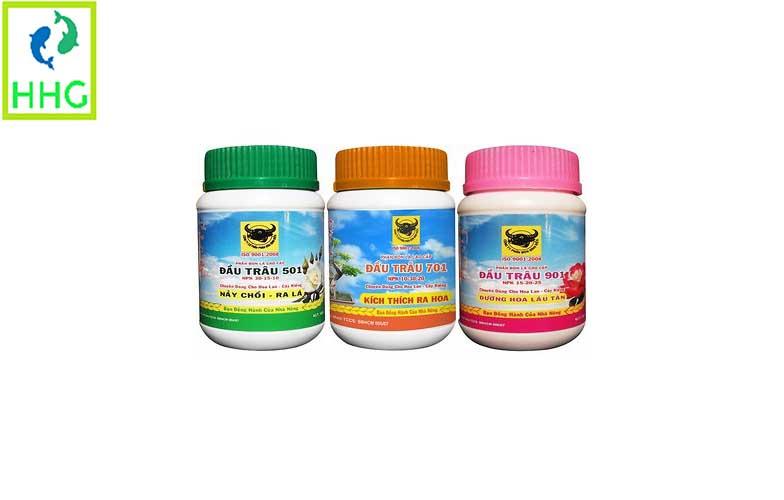 Combo 3 lọ phân bón lá đầu trâu 501, 701, 901 dành cho phong lan và cây kiểng