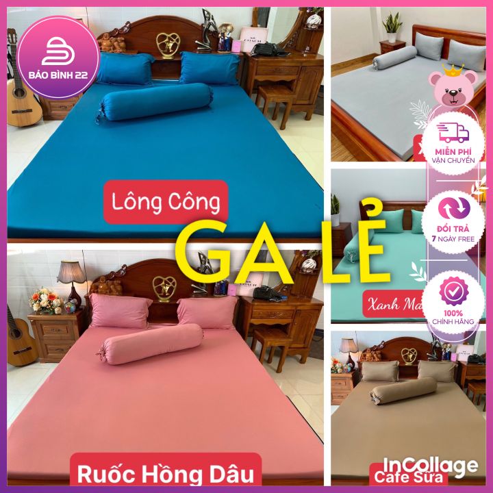 Ga thun lạnh hàn quốc, ga bọc nệm, ga lẻ không kèm vỏ gối chất vải dày mịn mát, dễ vệ sinh - Bảo Bìn