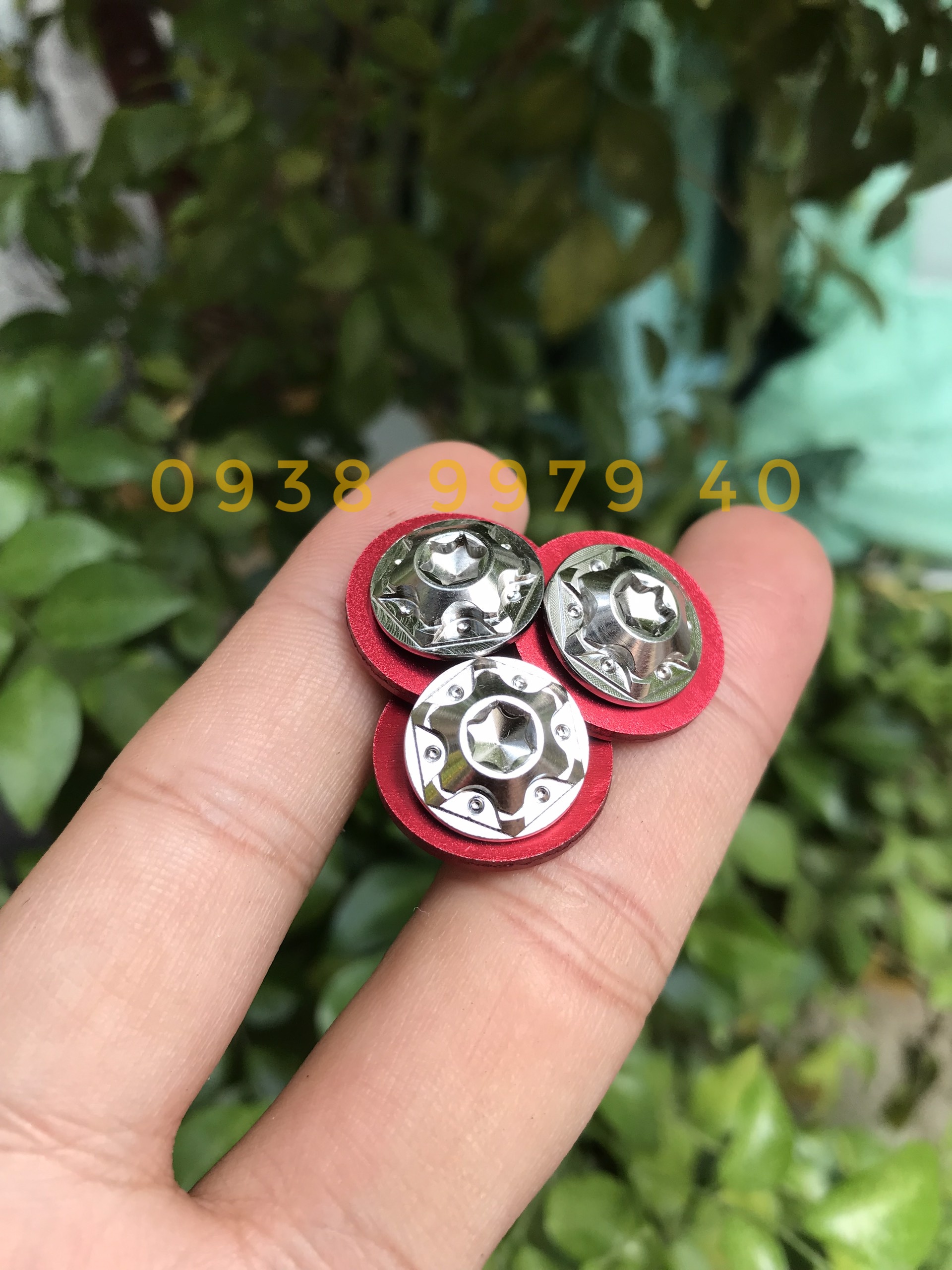 Lông đền đỏ, Lông đền nhôm 6li 8li lốc máy tất cả xe máy
