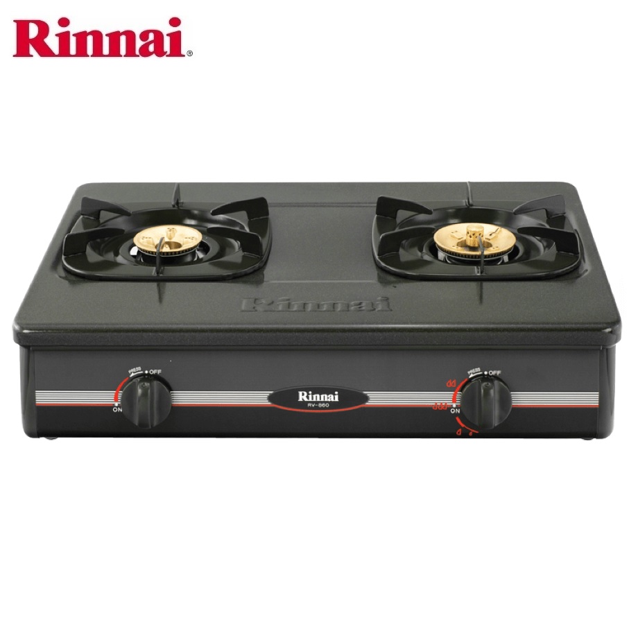 Bếp gas 6 tấc rinnai rv-860gsb, chén đồng có đầu hâm
