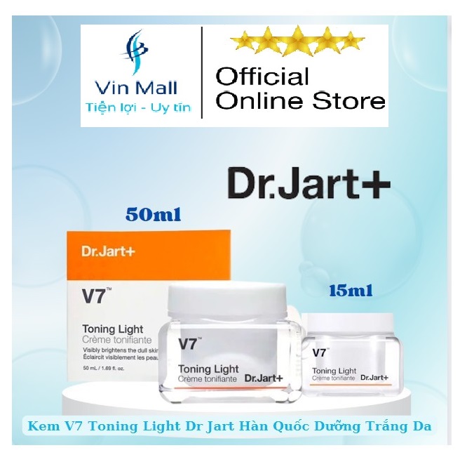 Kem dưỡng trắng da v7 toning light dr.jart+ - hàn quốc