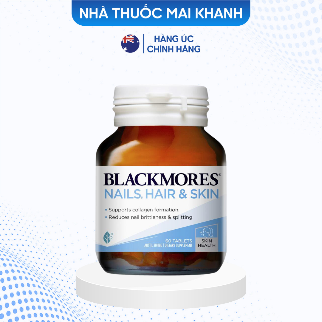 [HCM]Viên đẹp da tóc móng nails hair skin blackmores 60 viên