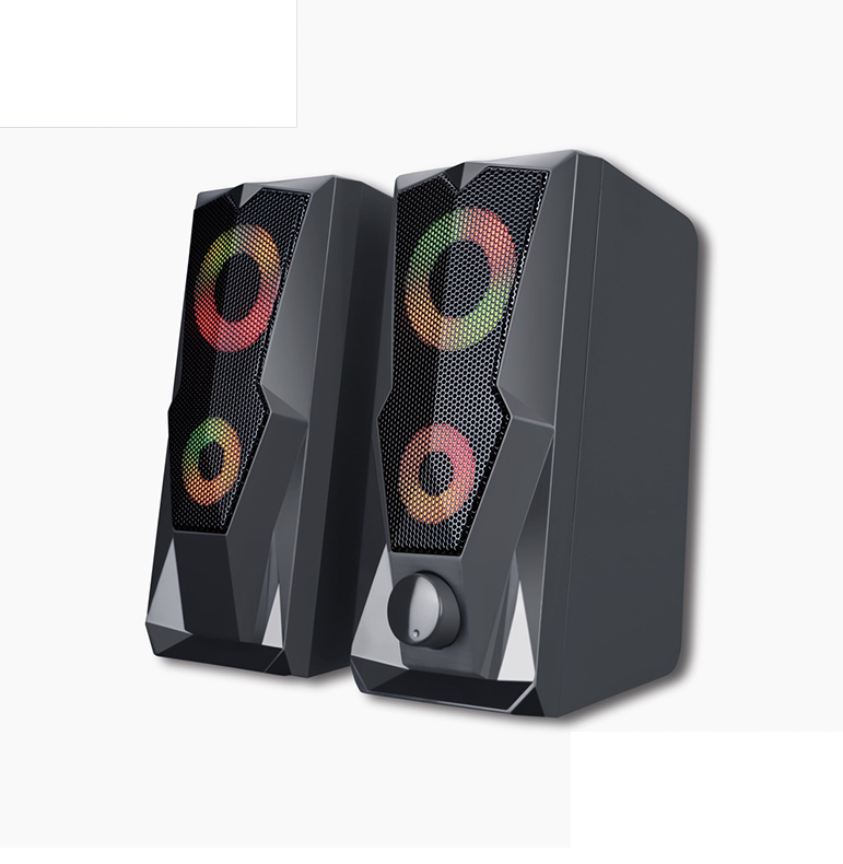 Loa vi tính 2.0 bosston z200-led rgb nghe nhạc với âm thanh sống động-jl