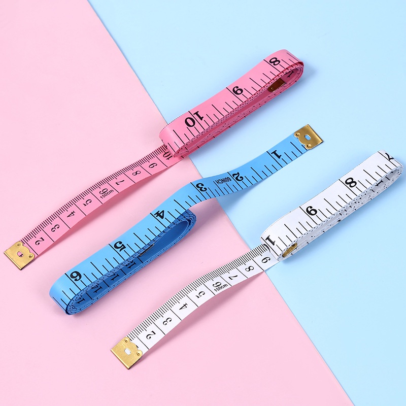 Combo 100 Thước Dây Mềm H4 Đo Vòng Bụng Eo 3 Vòng Kiểm Tra Sức Khỏe 1.5 Mét - Đo Quần Áo - Quà Tặng Giảm Cân
