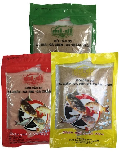 Cám Câu Cá D1 - D2 - D3 Loại 200gr