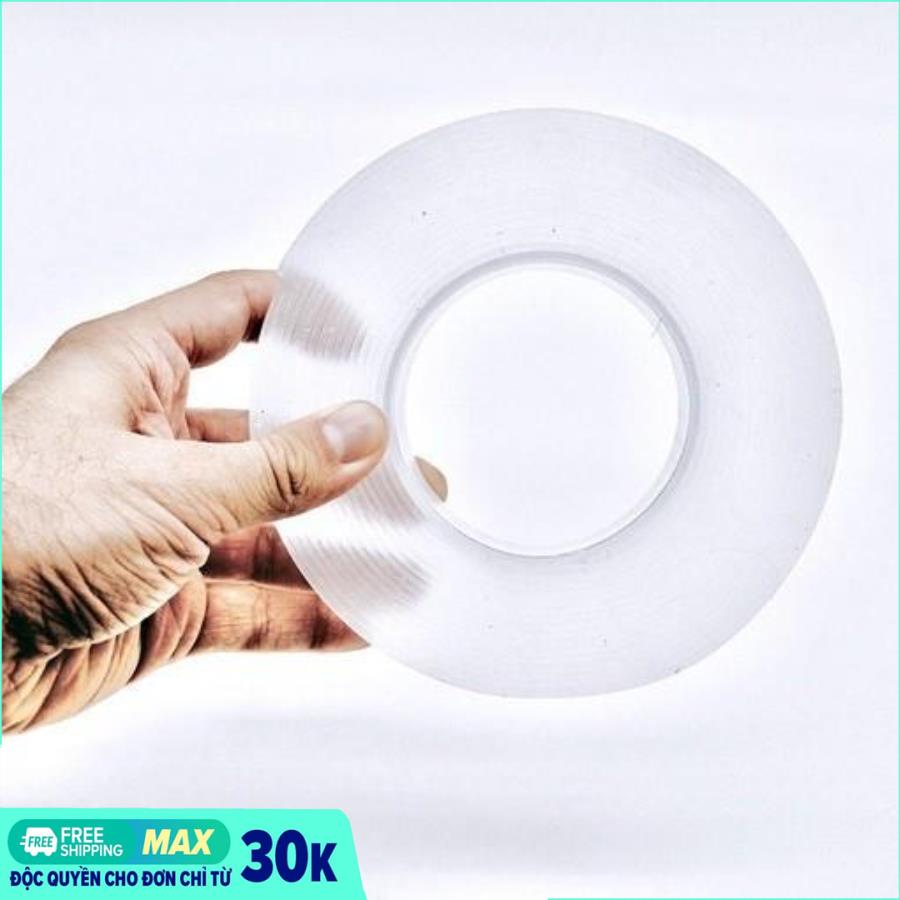 Băng keo 2 mặt đa năng trong suốt dán cuộn 3m trên mọi bề mặt siêu chắc chắn như keo 502, sản phẩm thông minh đc sử dụng đa năng mọi nơi trong nhà.