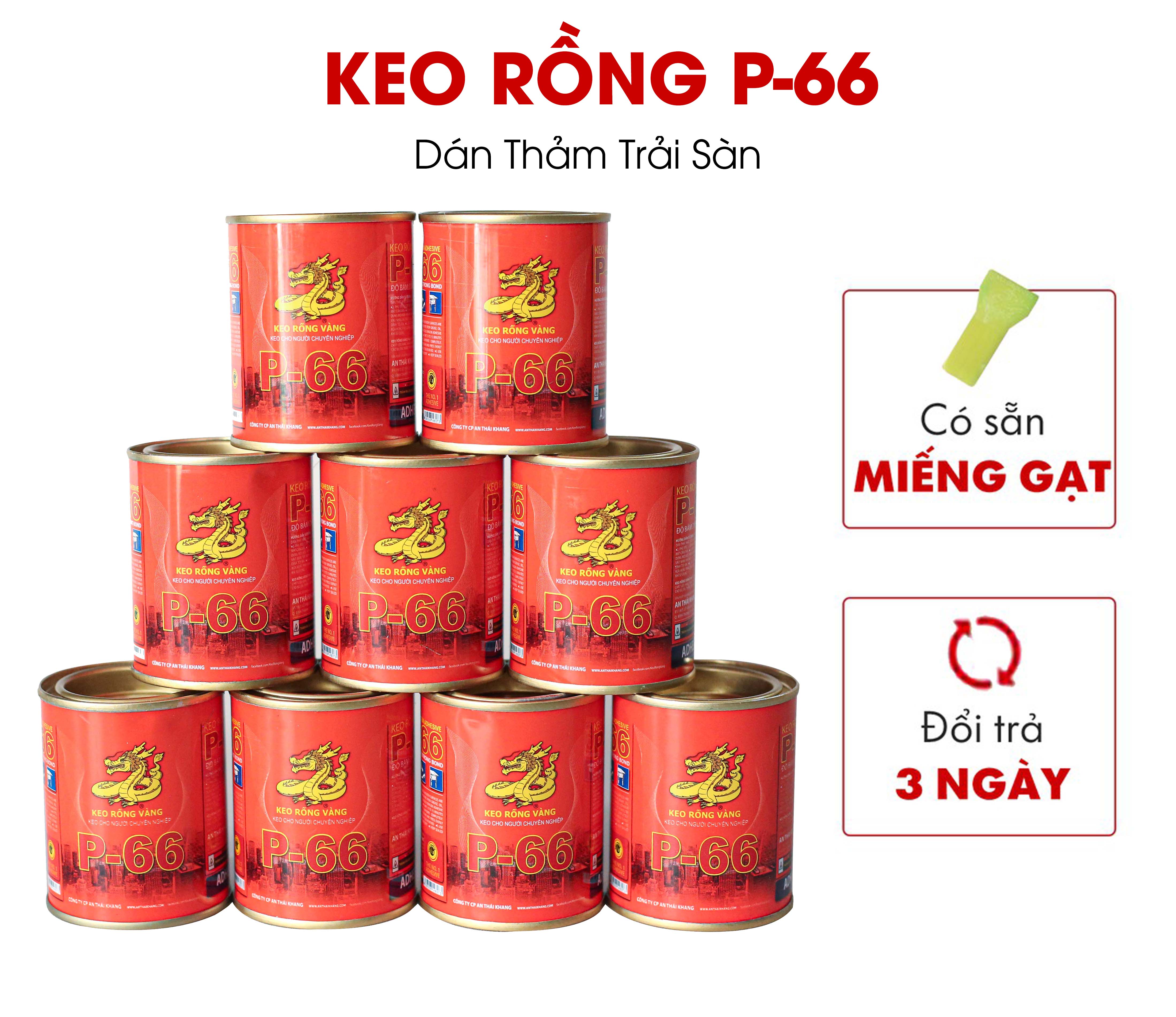 Keo rồng vàng P-66 DRAGON siêu dính dán thảm trải sàn, keo đa năng