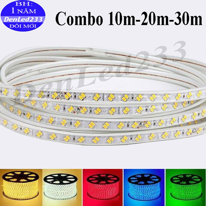 Led dây 2 hàng bóng trang trí quấn cây, hắt trần nhà