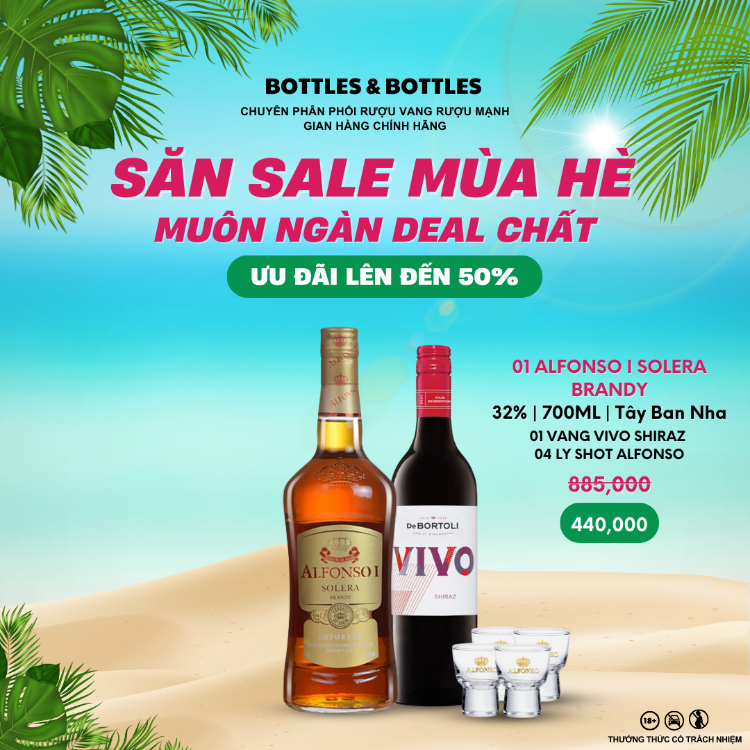 Rượu brandy alfonso i solera - 700ml - 32 %