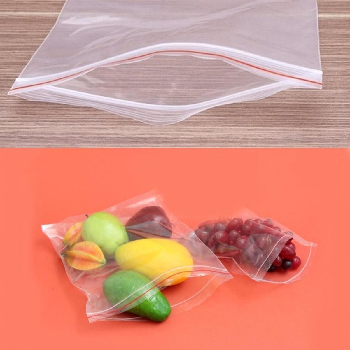1 kg túi zip chỉ đỏ size 10 x 14 cm, tầm 450 túi/kg