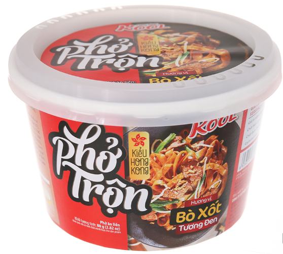 Combo 6 hộp Phở trộn Cung Đình Kool bò xốt tương đen tô 80g