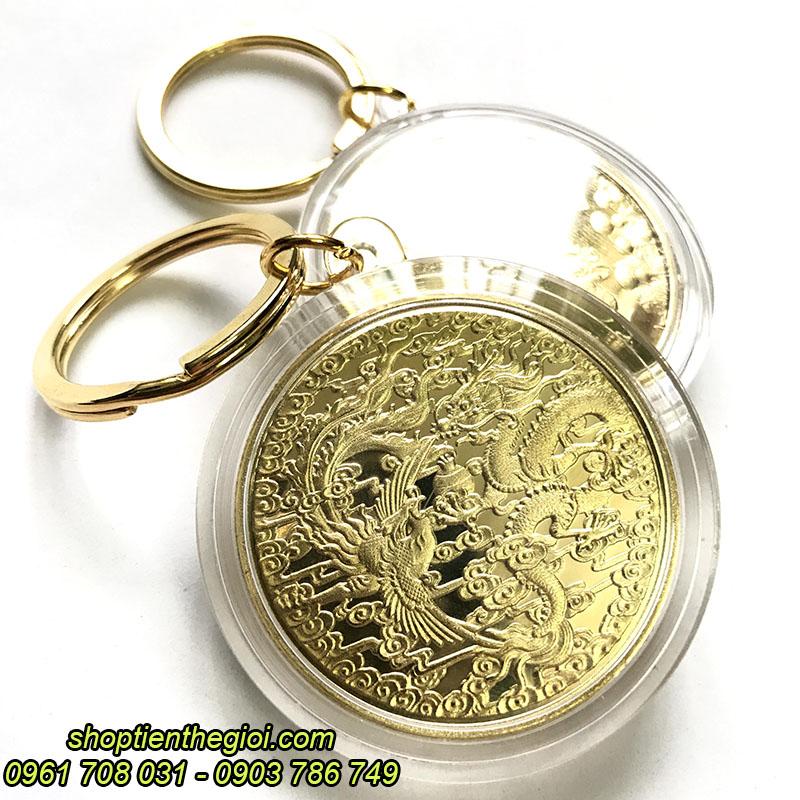 [HCM]MÓC KHÓA XU LONG PHỤNG VÀNG MANG Ý NGHĨA SUM VẦY HẠNH PHÚC CHO MỌI NHÀ – TMT COLLECTION - SP000415