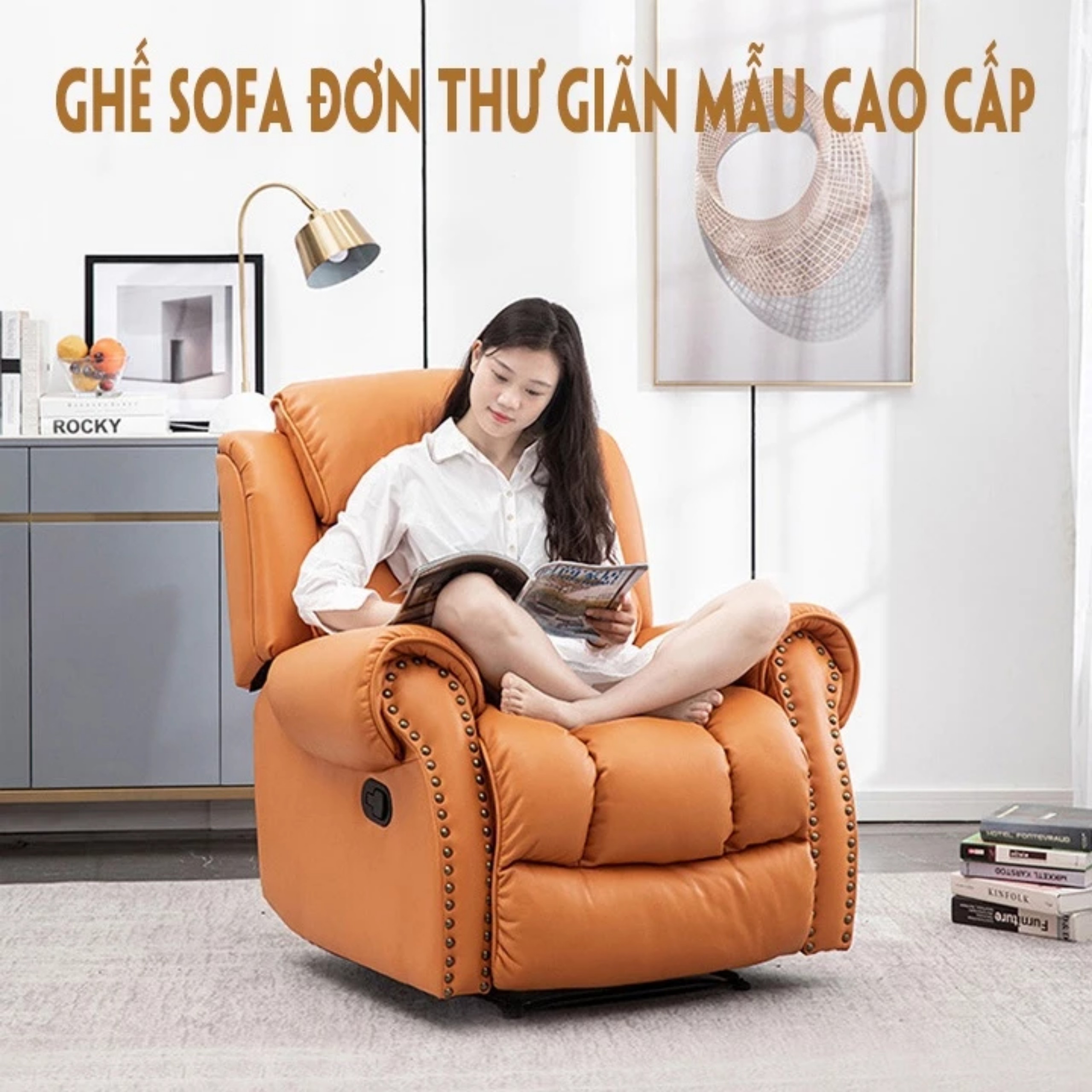 Ghế sofa đơn thư giãn có chế độ massger ghế sofa đơn có chế độ xoay và massger toàn thân