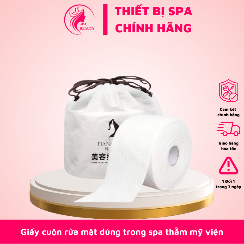 Giấy cuộn rửa mặt dùng trong spa thẫm mỹ viện
