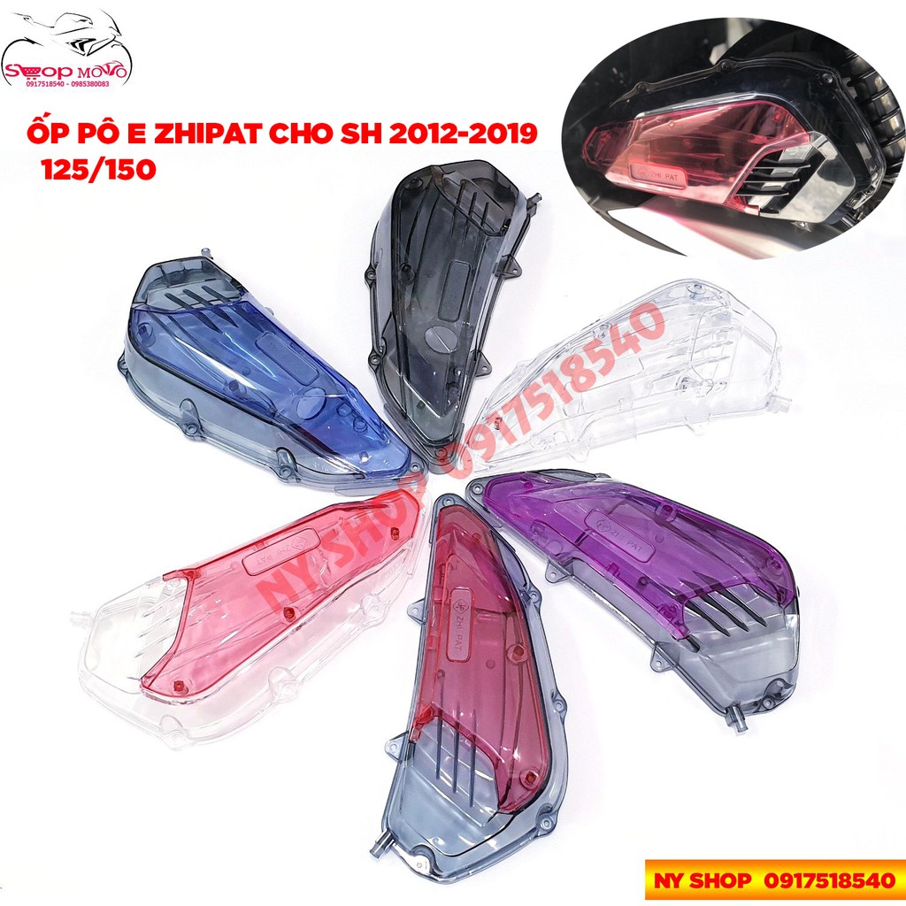 Ốp pô E trong suốt SH 2012-2019 ( ốp lọc gió, chụp pô E ) chính hãng ZHIPAT