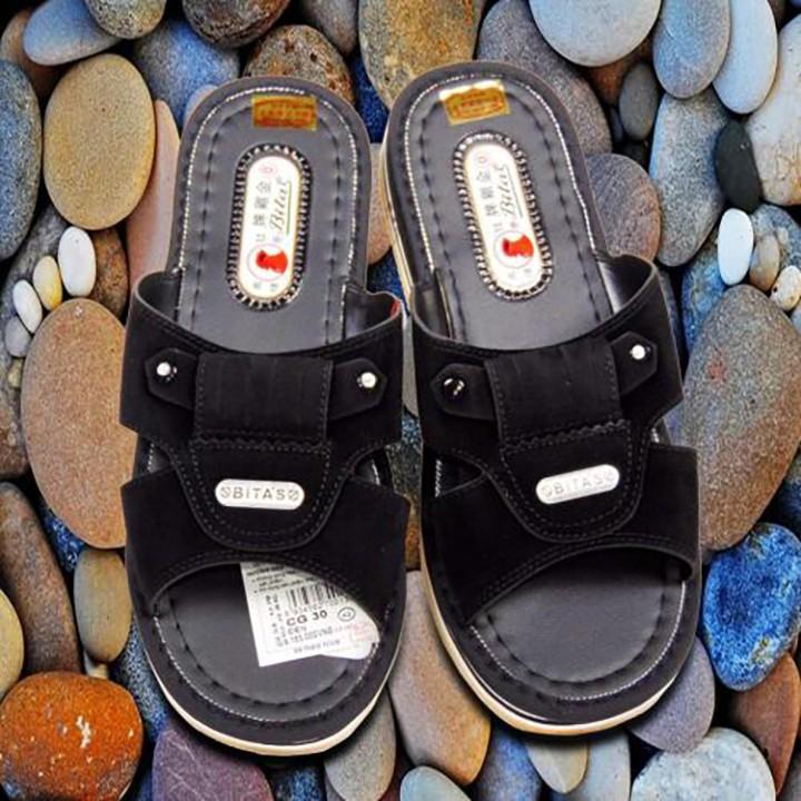 Dép Gà Bitas Dép Xăng Đan Quai Ngang Chất Liệu Nhựa Cao Cấp Và Da Lộn Mầu Sắc Đen Vàng ⭐⭐⭐⭐⭐