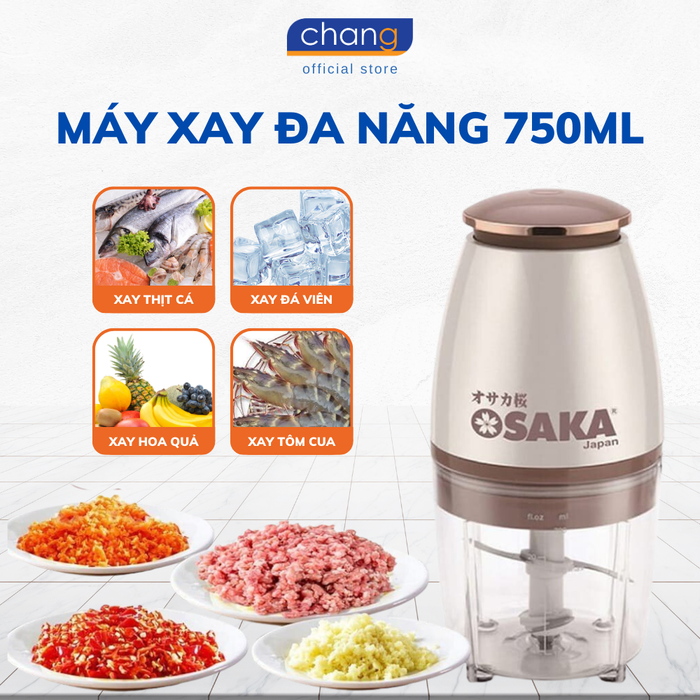 Máy xay đa năng OSAKA Nhật Bản kiểu mới cao cấp, Chất liệu hoàn toàn bằng nhựa nguyên sinh cao cấp có độ bền cao, chống va đập và không độc hại.
