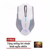 Chuột không dây 6d azzor eagle pin sạc có led - version 2017 + tặng lót chuột game