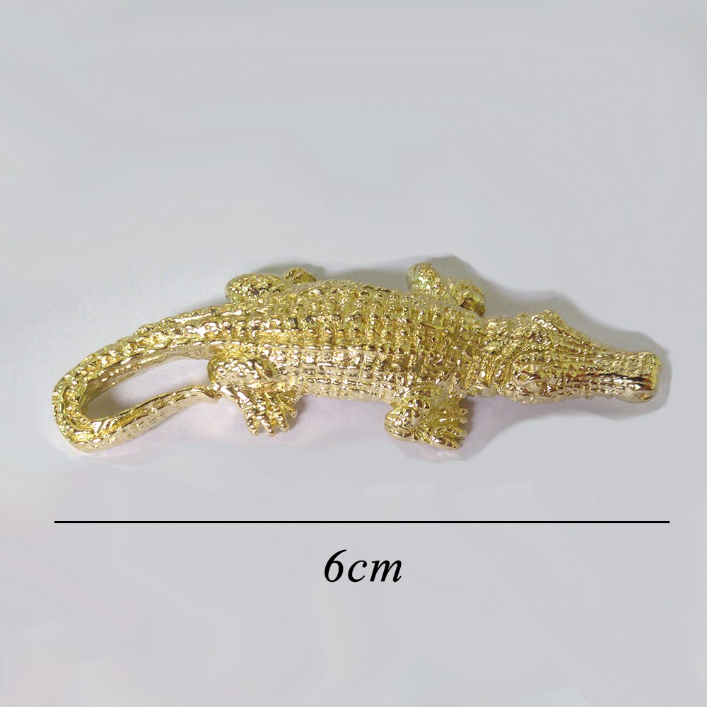 Cá sấu mini bằng đồng giá rẻ làm phụ kiện tiểu cảnh, phụ kiện bàn trà, trang trí bonsai, làm quà tặng