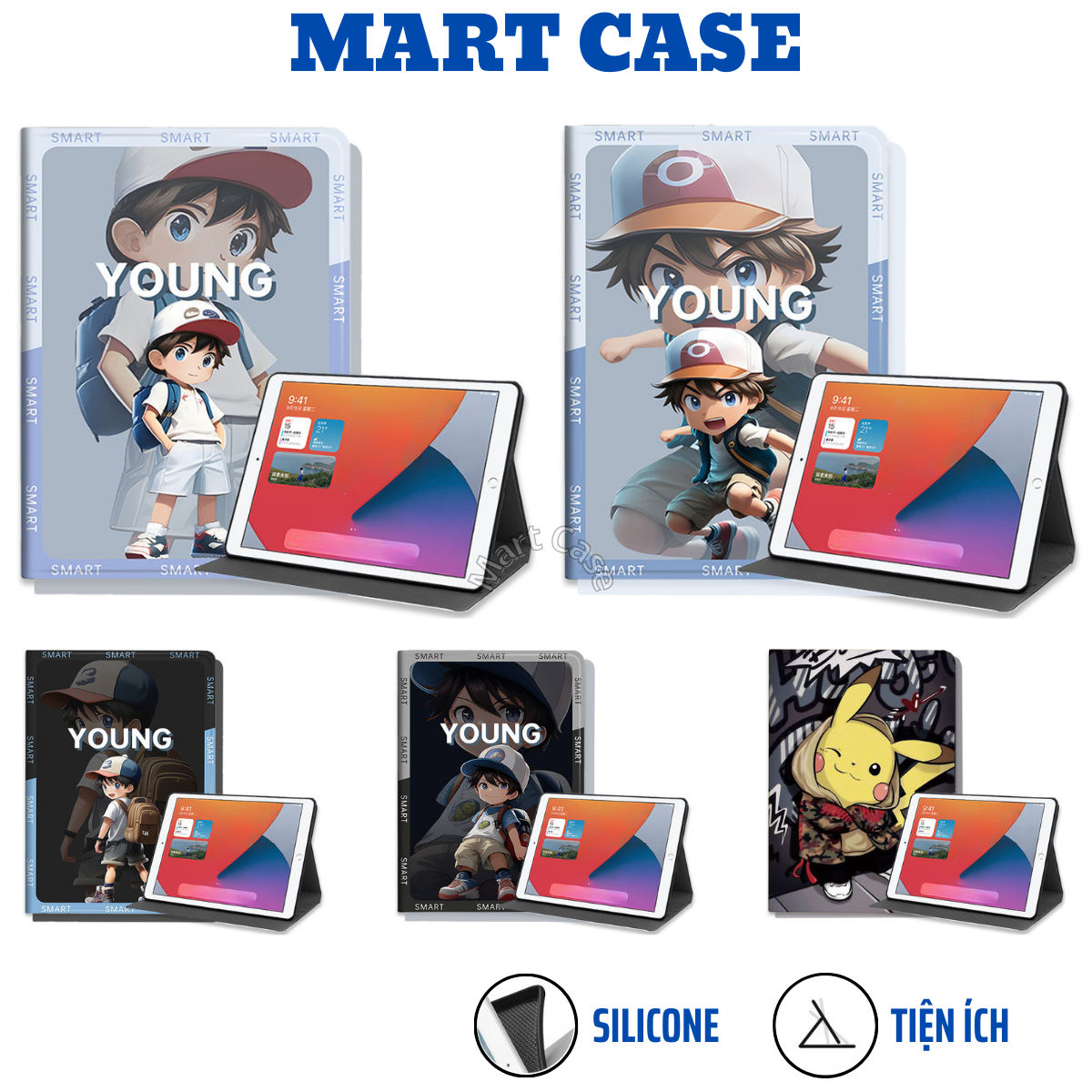 Ốp ipad Silicon hình Young chất đẹp cho iPad Gen 5-6-7-8-9-10/Air 1-2-3-4-5/Pro 11-9.7-10.5/Mini 1-6 -MART CASE