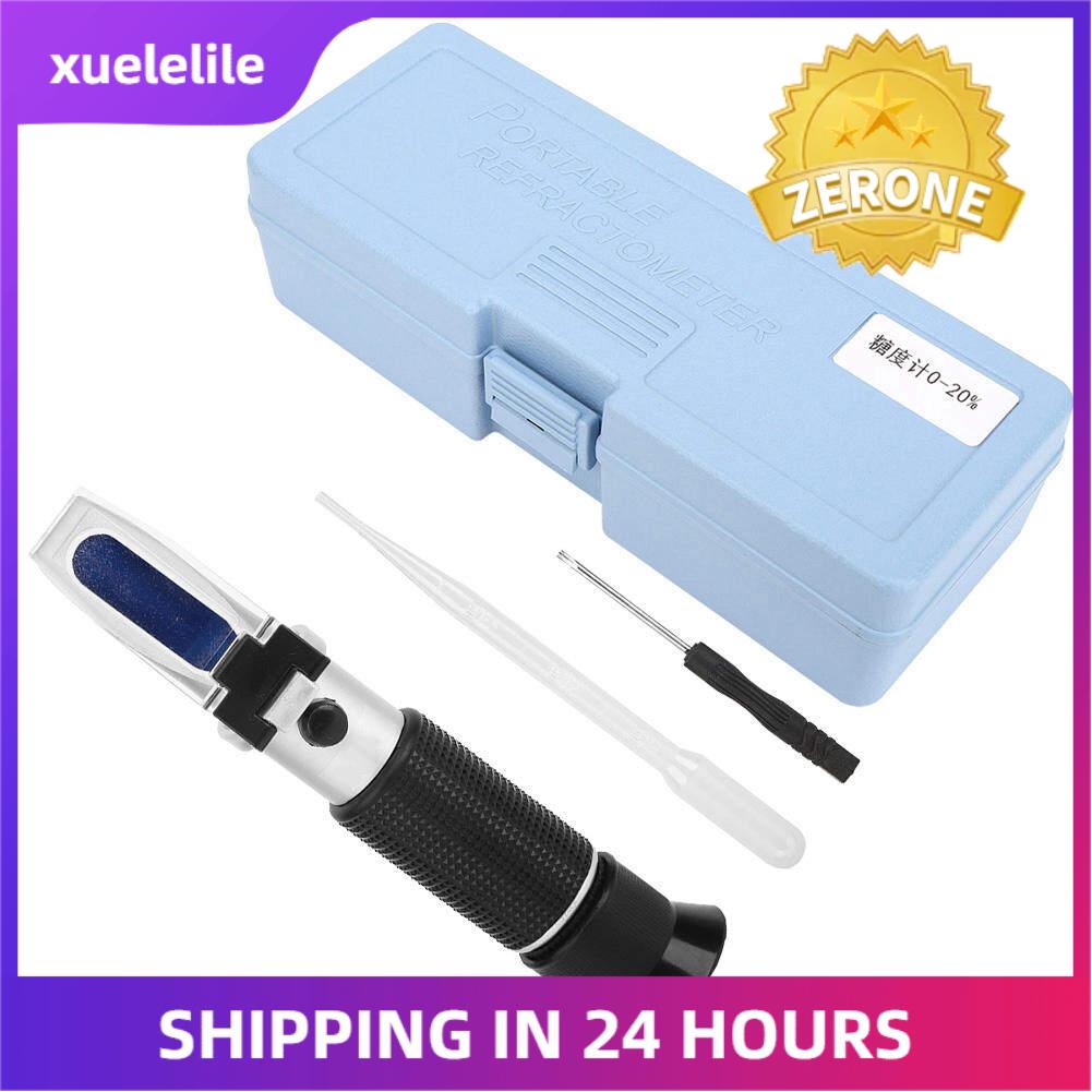 Máy đo khúc xạ kế máy đo đường máy đo kiểm tra 0-20% với chỉ số chính xác brix meter cho máy nén nhiệt độ tự động
