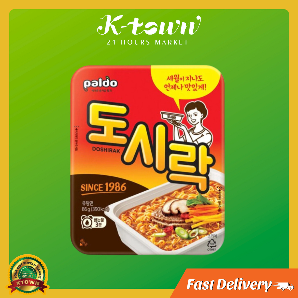 Paldo Doshirak Kimchi Noodles 86g |   Ktown Market