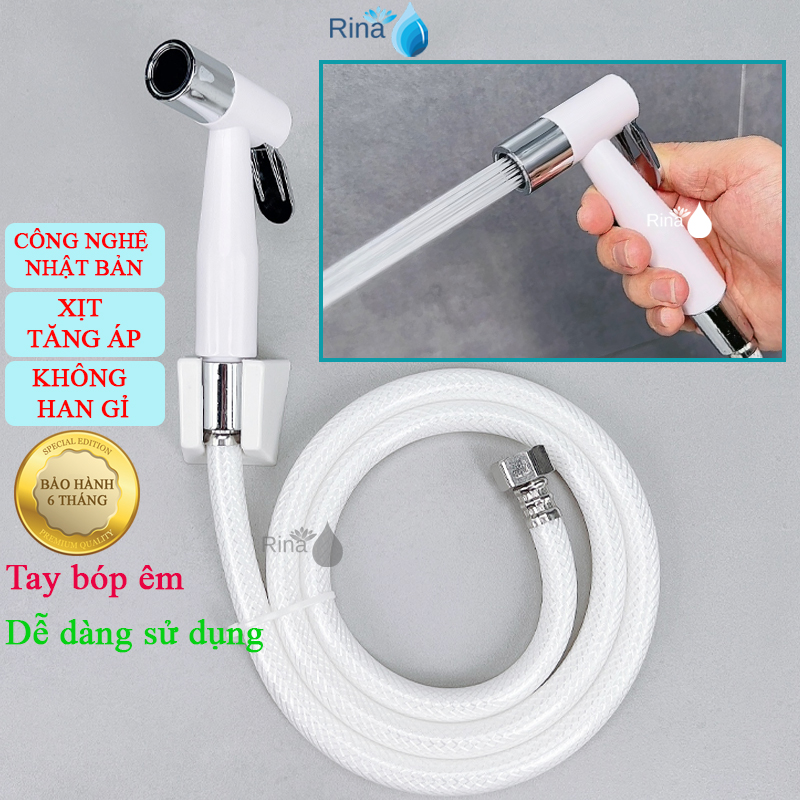 Xịt cực mạnh bộ xịt vệ sinh nhựa rina nvx051 - đầu xịt vệ sinh nvx051 hình+video thật