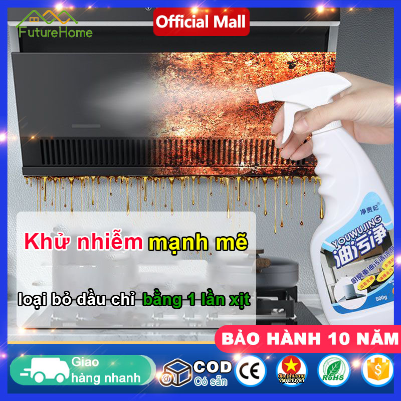 Fhm chất tẩy vết dầu tẩy dầu mỡ nhà bếp chai xịt tẩy rửa đa năng tẩy dầu mỡ,tẩy nhà bếp, tẩy hút mùi, bếp gas, bếp từ, đáy xoong